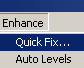 Quick Fix in menu