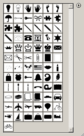 objects palette