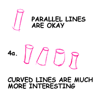 Experiment with different shapes of cylinders.