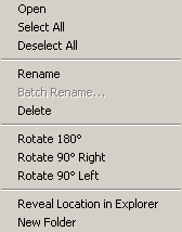right-click menu