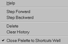 history palette menu