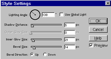 layer style settings dialog