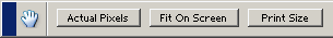 hand tool options bar