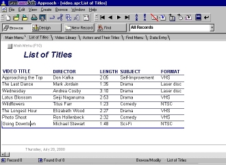 An example of a multi-table database. Click to see a larger image.